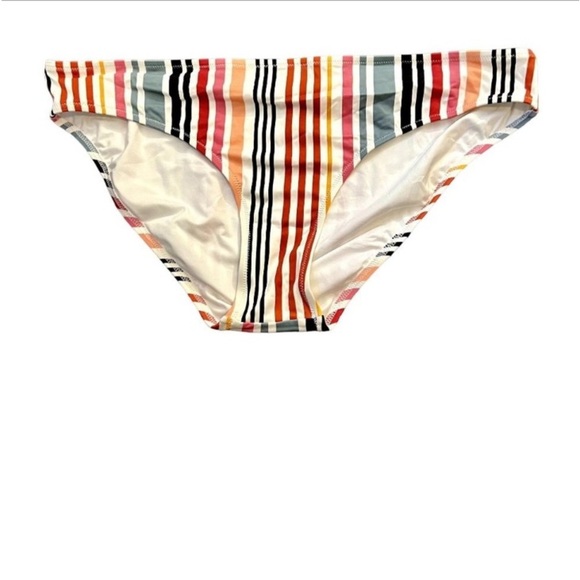 Madewell Swimsuit Bottoms NWT XL Rainbow Stripe Classic - Picture 1 of 4